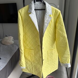 Yellow Quilted coat